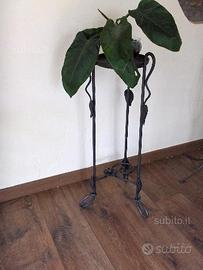 Portavaso in ferro battuto