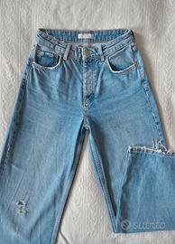 Pantaloni Blue Jeans Wide Leg di Bershka Baggy