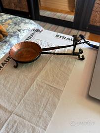 Padellino in Rame con in Ferro Battuto.