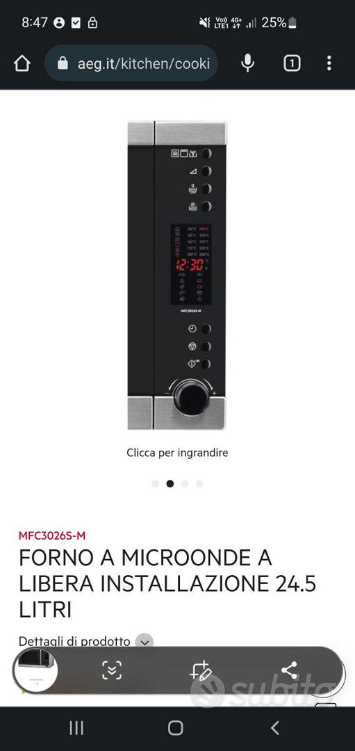 Microonde con Grill - AEG MFC3026S-M