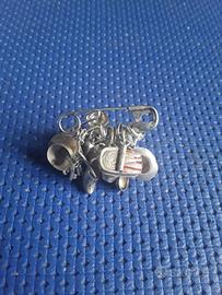Spilla porta Charms in  Argento 925