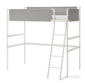 Letto soppalco IKEA con materasso