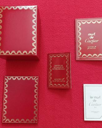 Montres 21 Must de Cartier Scatola Garanzia Set