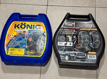 Nr. 2 PAIA CATENE DA NEVE 9 MM. NUOVE