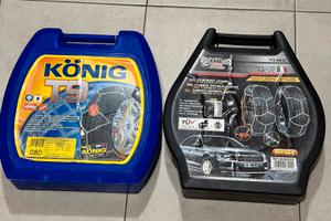 Nr. 2 PAIA CATENE DA NEVE 9 MM. NUOVE