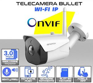 Telecamera WiFi con SD x registrazione Audio Video