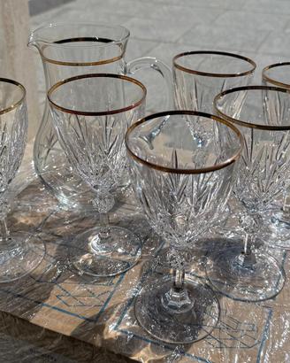 Set calici bordo in oro bavaria