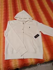 Felpa Ralph Lauren bianca taglia L