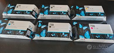 Cartucce 130ml toner Plotter HP730 Kit Completo