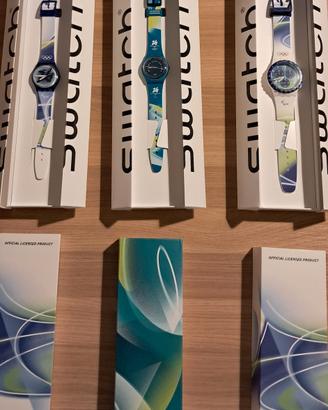 3 Swatch Olimpiadi Milano Cortina 2026 set complet