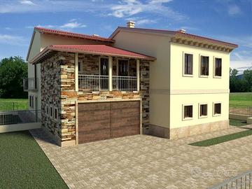 Villa di 130 m² con 5 locali e box auto doppio a V