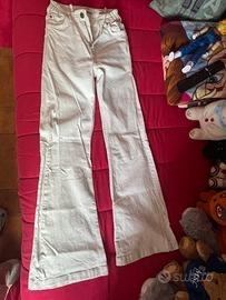 Jeans bianco zampa berska