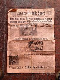 Foglio gazzetta dello sport