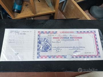 buoni postali 50 milioni lire10 PZ per scripofilia