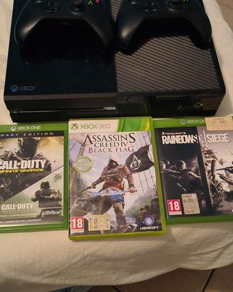 Xbox One con due pad e videogiochi bundle