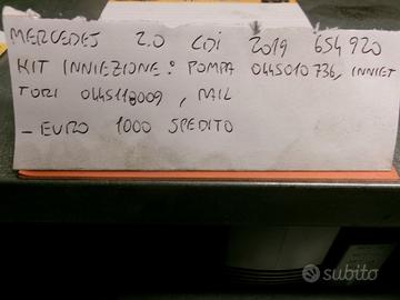 Kit inniezione pompa: inniettori, rail mercedes