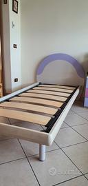 2 strutture letti singoli con doghe