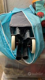 Lettino da Campeggio Pieghevole con Ruote - Ottime