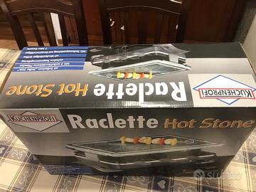 Raclette Exclusive 8 persone piastra e pietra