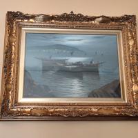 MAESTOSO QUADRO CLASSICO BAROCCO DOPPIA CORNICE