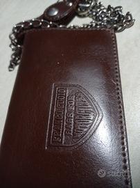 portafoglio in vero cuoio