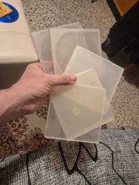 Lotto 10 Custodie CD/DVD Trasparenti