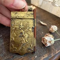 Antico carnet de bal da chatelaine fine 800