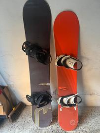 Coppia di tavole da snowboard