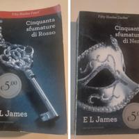 N. 2 LIBRI - CINQUANTA SFUMATURE DI ROSSO E NERO 