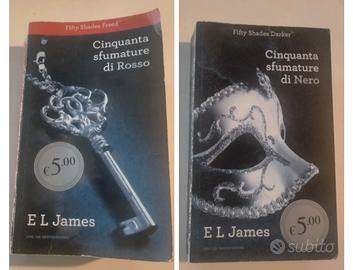 N. 2 LIBRI - CINQUANTA SFUMATURE DI ROSSO E NERO 