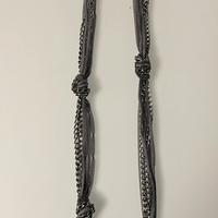 Collana lunga grigia