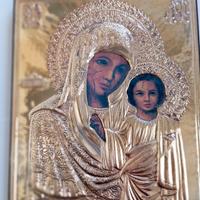 Icona con lamina argento 