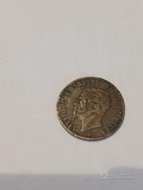 Moneta del regno da 1 cent, conio 1867 -Rara-