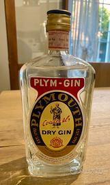 Bottiglia vintage di Plym-Gin Pymounth Dry Gin