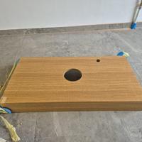Top per lavabo bagno mis 100x51xh12