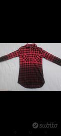 Camicia in flanella a quadri neri e rossi. Emp 🤘