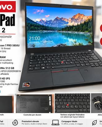 Lenovo ThinkPad T14 Gen 2 Ryzen 7 PRO – 32GB 