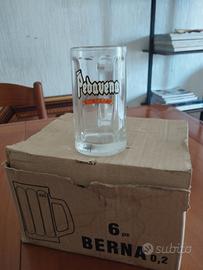 Set 6 bicchieri birra Pedavena da 0,2L 
