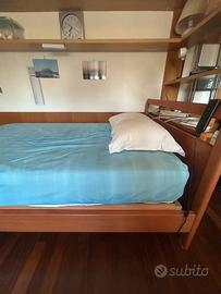 Letto Una Piazza e Mezza Rete Motorizz Materasso
