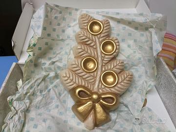 Porta candele bianco thun