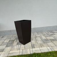 Vaso Lechuza cubico (color marrone)