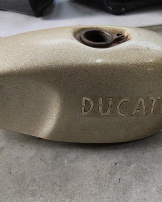 serbatoio ducati desmo silver shotgun