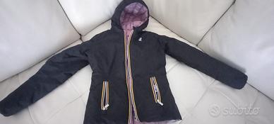 K-WAY REVERSIBILE BLU/FUCSIA