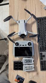 DJI mini 3 Pro + DJI rc + 2 batterie + kit filtri