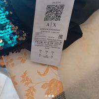 Gonna paillettes multicolor armani