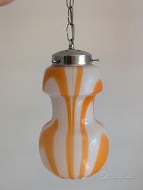 Set due lampade da soffitto con vetro murano