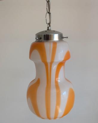 Set due lampade da soffitto con vetro murano
