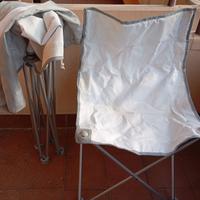 Coppia Poltroncine da esterni Pieghevoli