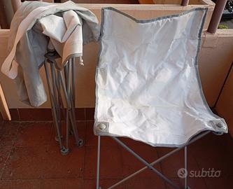 Coppia Poltroncine da esterni Pieghevoli