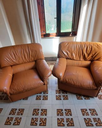 Poltrone Vintage in pelle